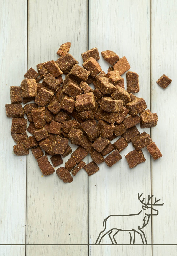 Cubes de cerf pour chiens et chats 250gr